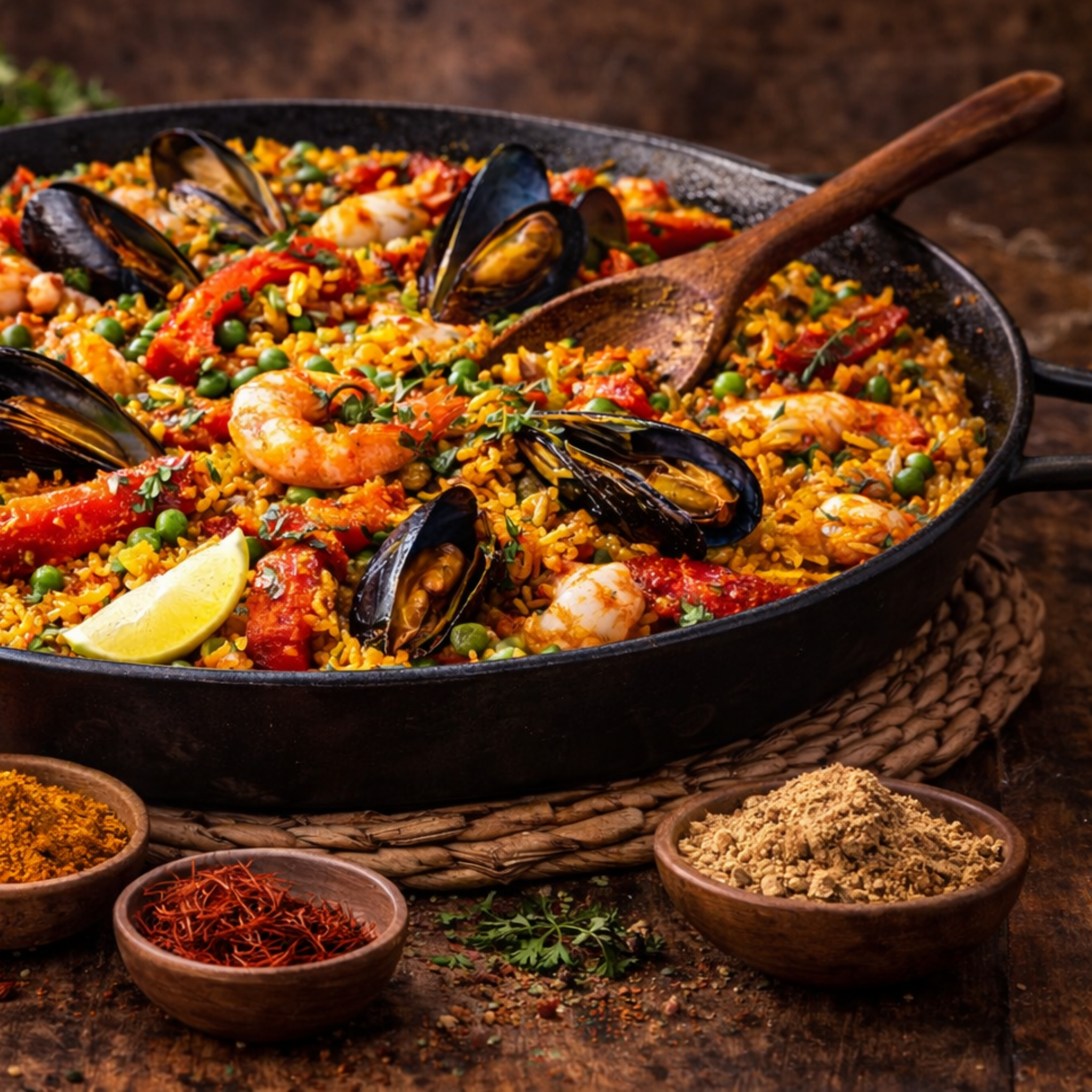 MÉLANGE Paella – Épices artisanales pour riz espagnol & fruits de mer – 100g