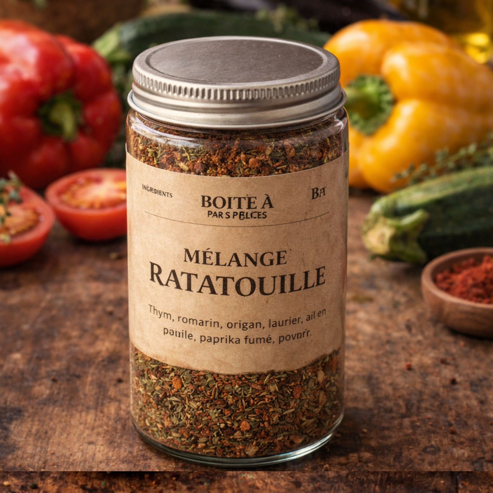 MÉLANGE Ratatouille – Épices artisanales aux herbes de Provence & paprika fumé – 100g