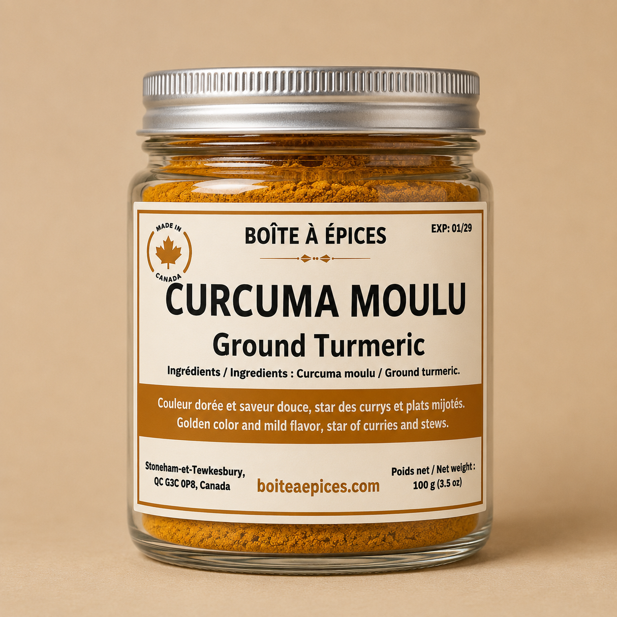 Curcuma moulu