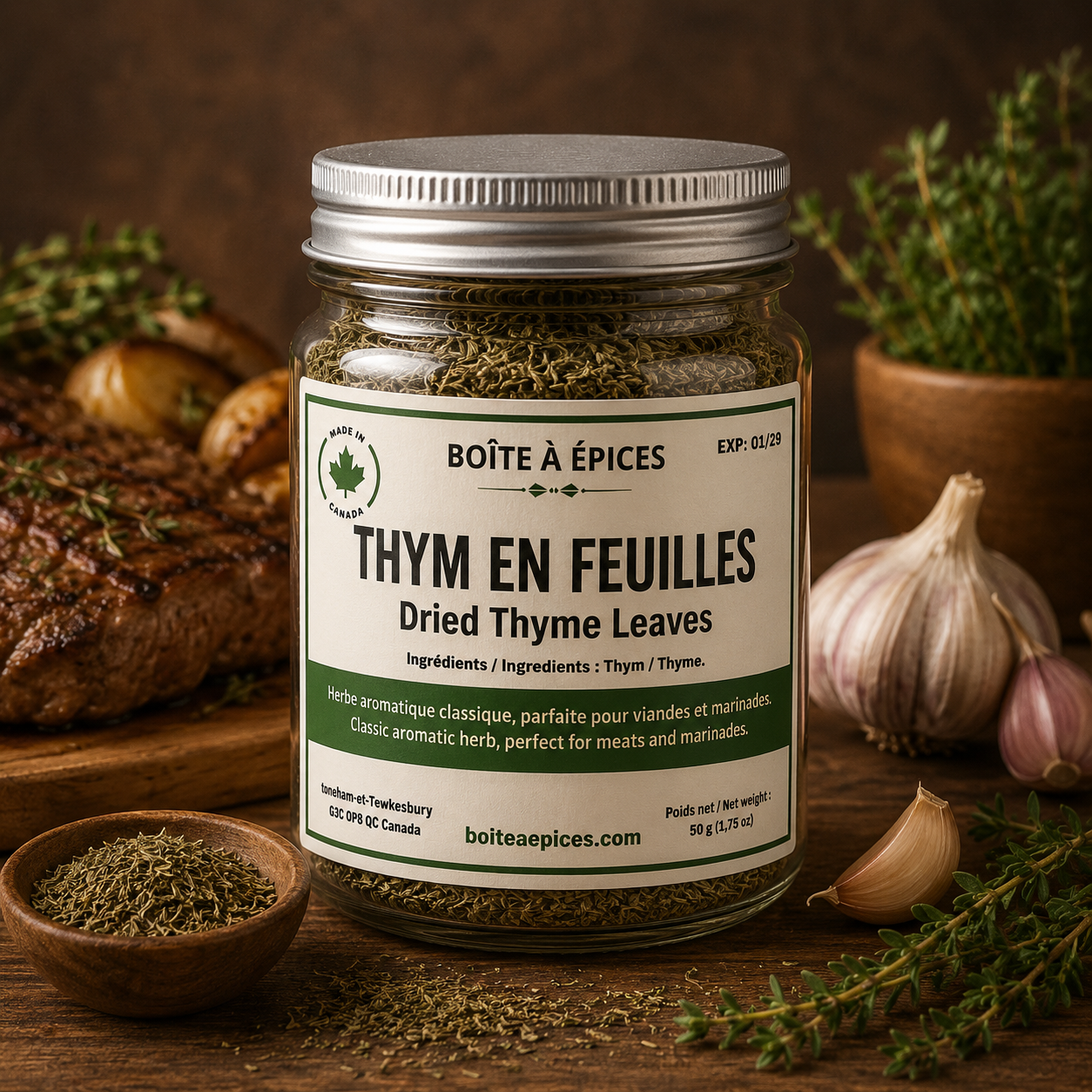 Thym en feuilles