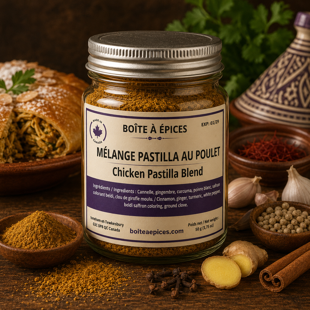 Mélange Pastilla au poulet