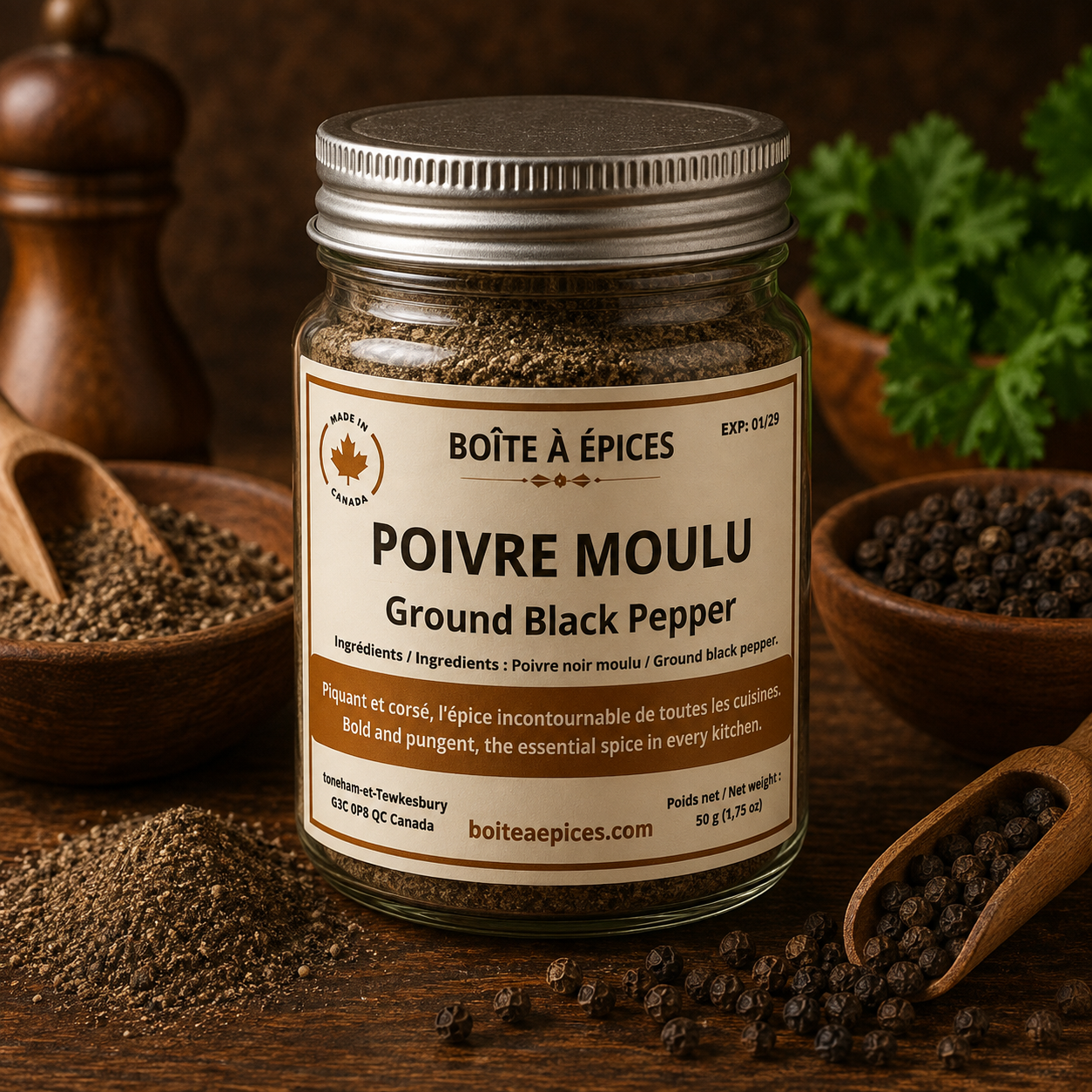 Poivre moulu
