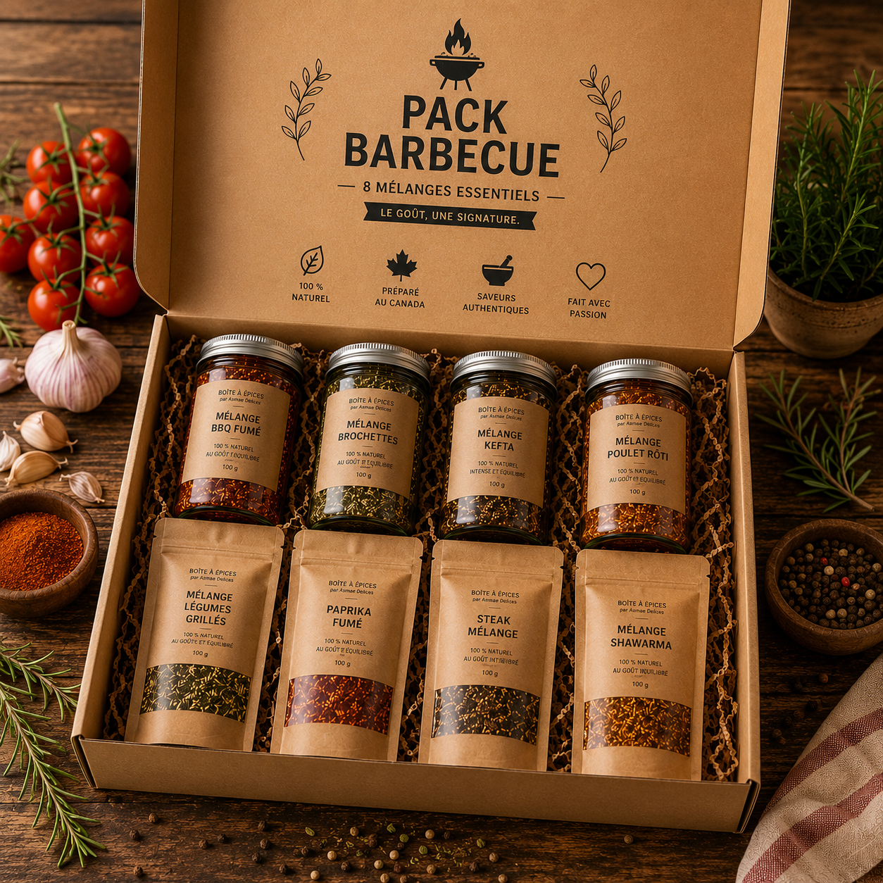 Pack Barbecue — 8 Mélanges