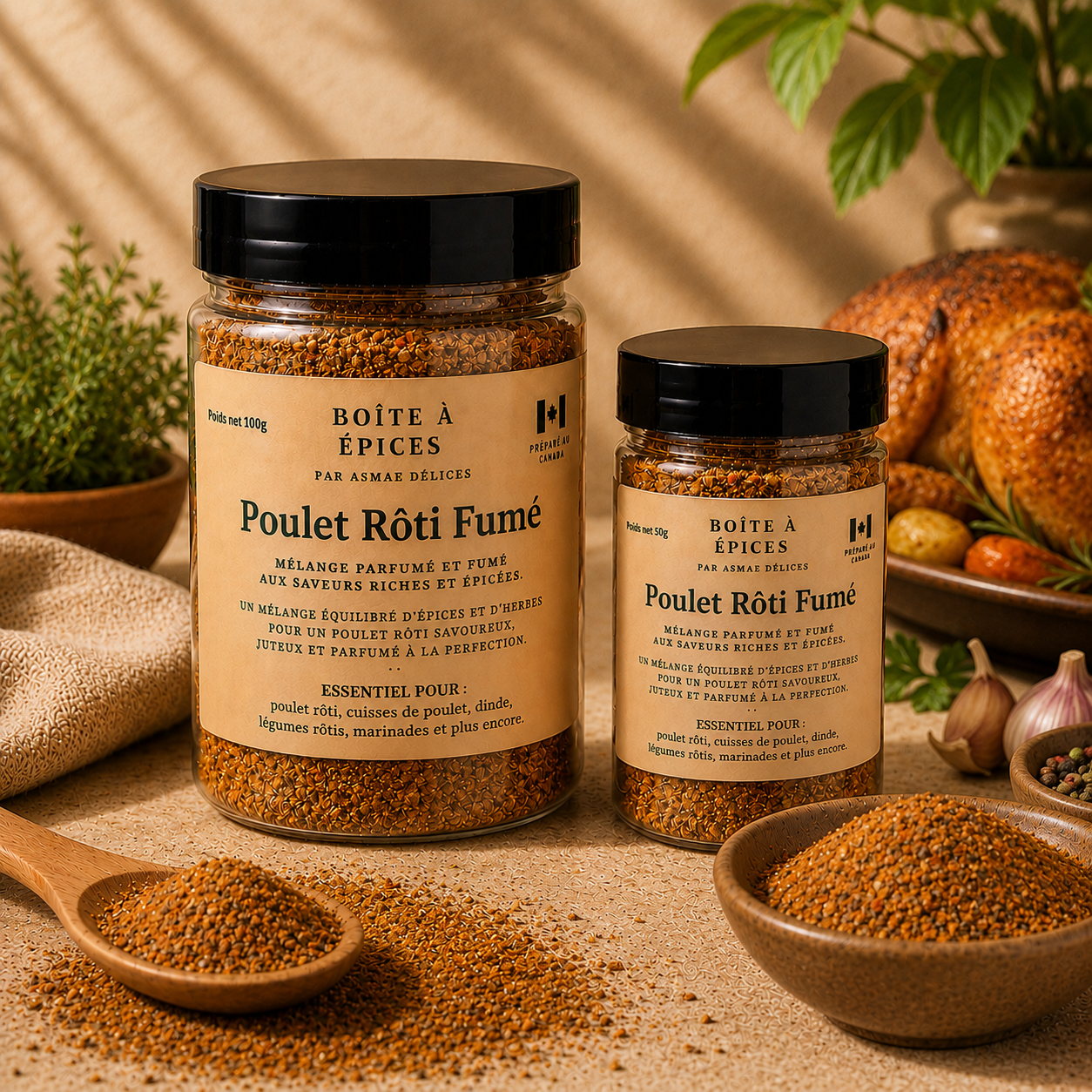 Mélange Poulet Rôti fumé