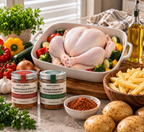 Duo Poulet rôti fumé + Frites