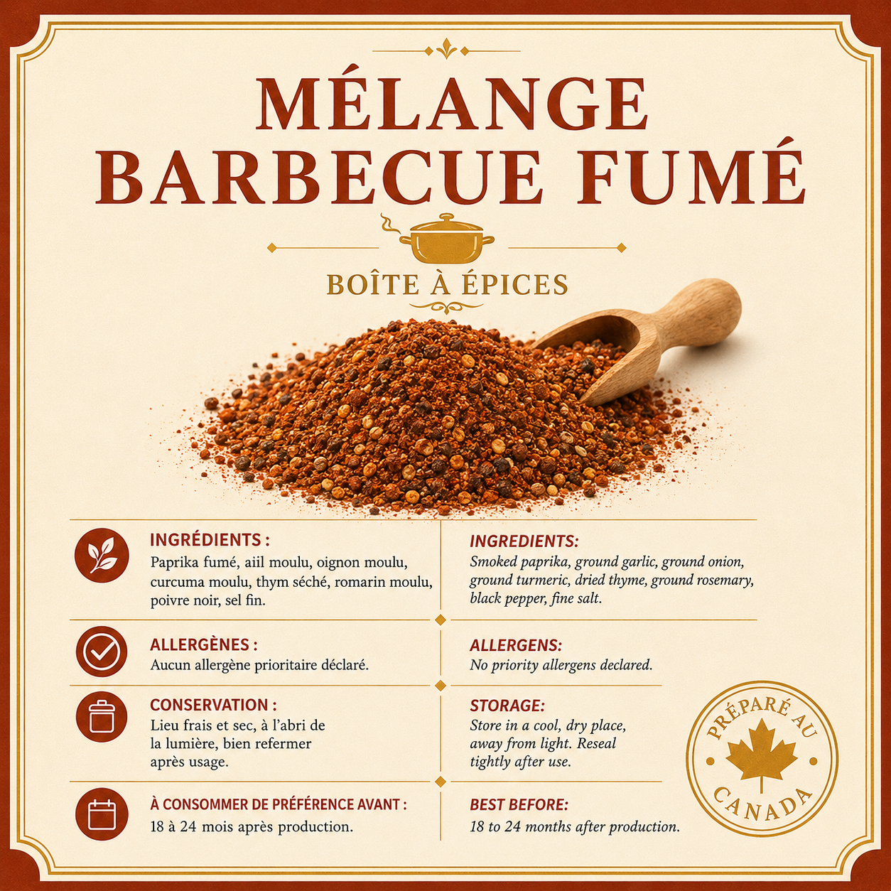 Mélange BBQ fumé