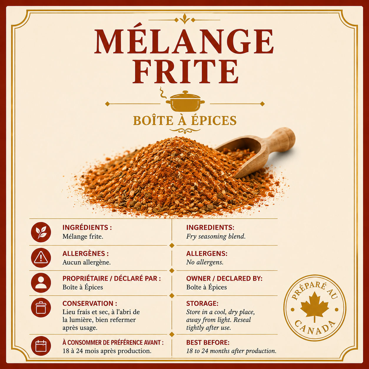Mélange Pour Frites