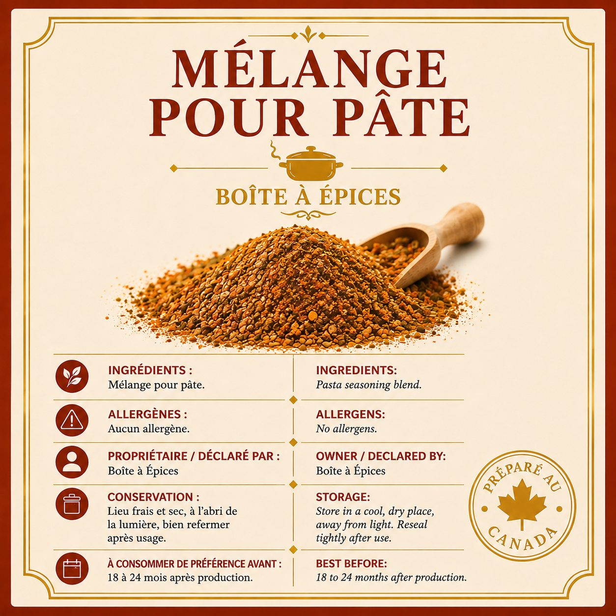 Mélange Pour Pâtes