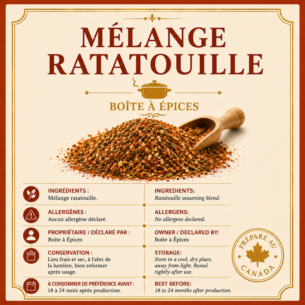 Mélange Ratatouille