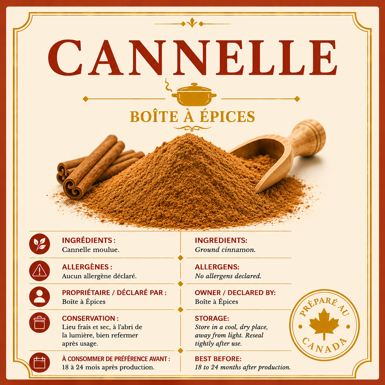 Cannelle moulue