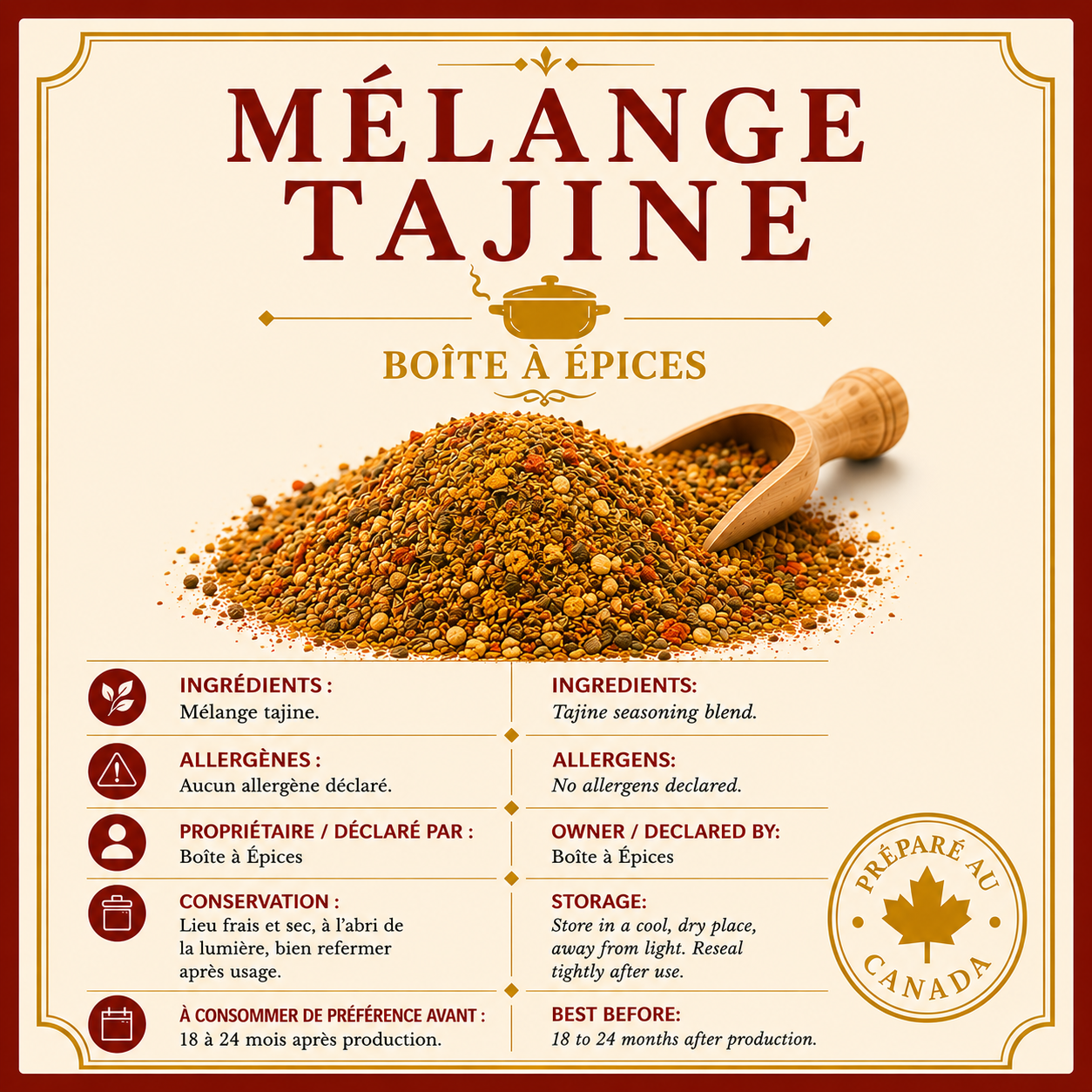 Mélange Tajine