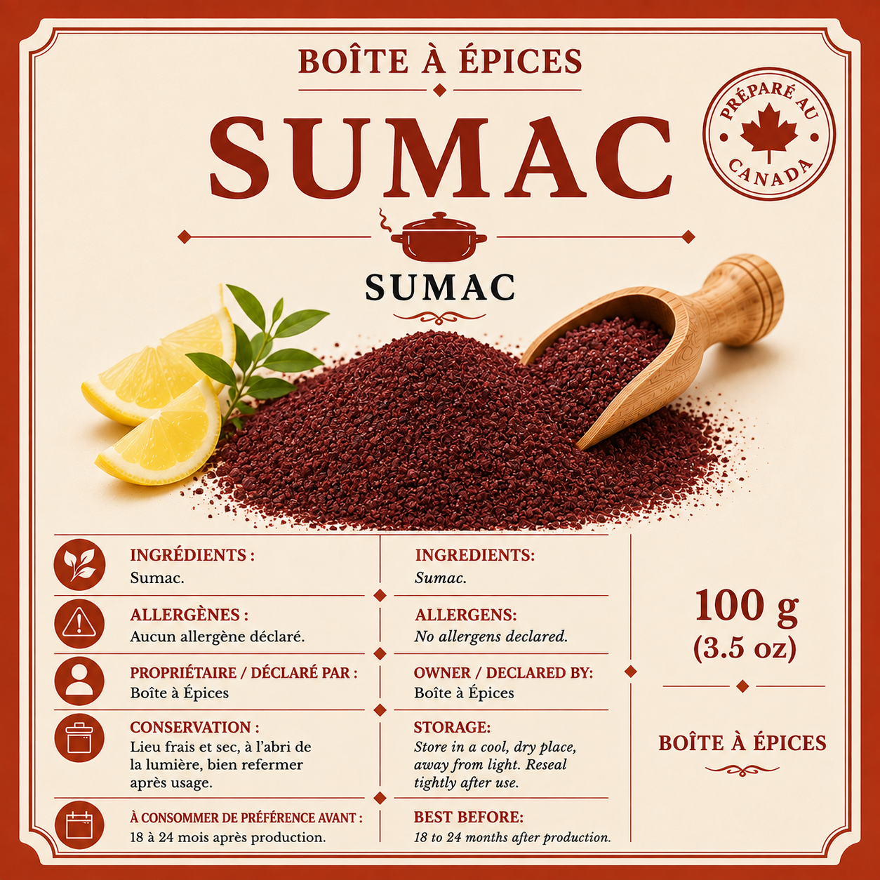 Sumac moulu