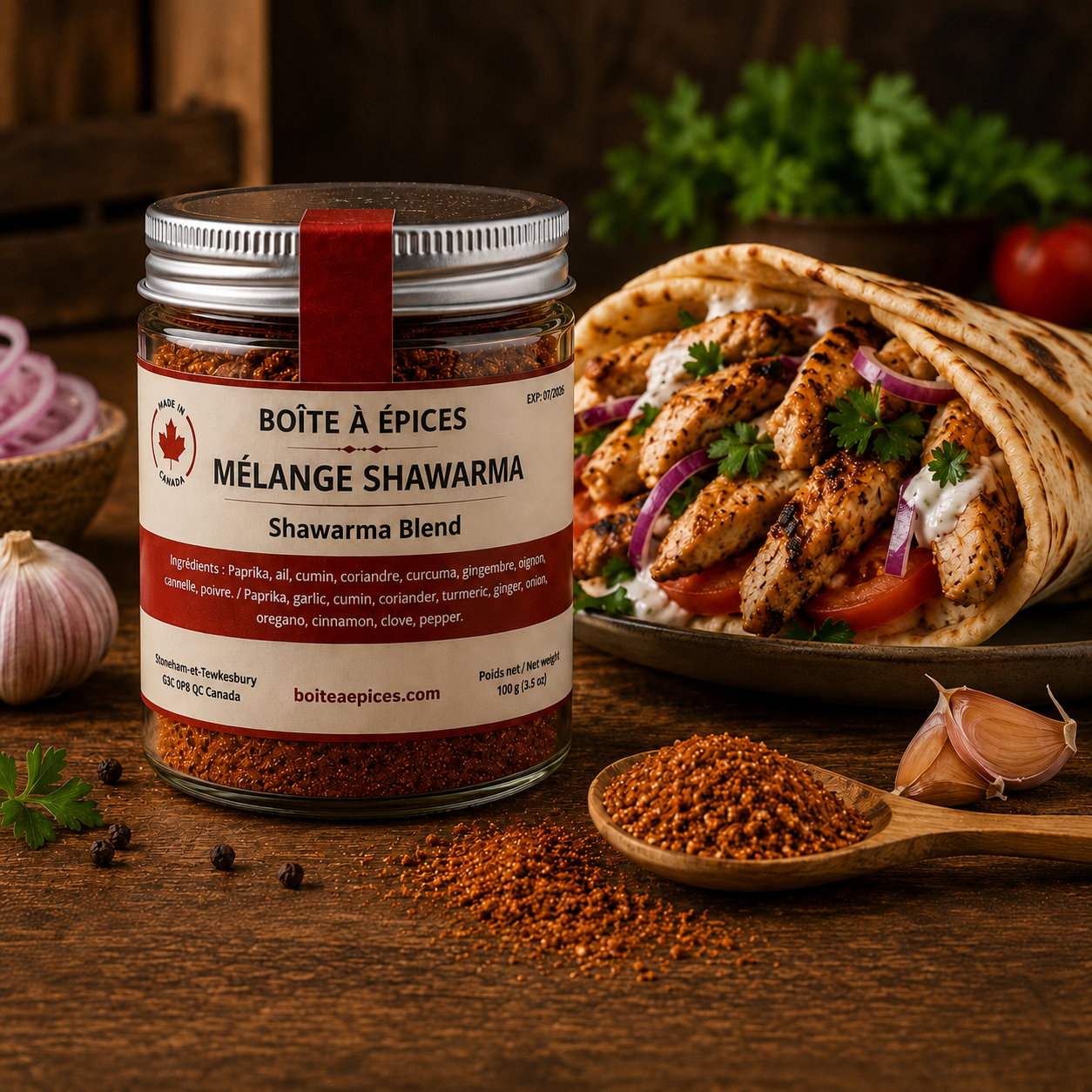 Mélange Shawarma-shish Taouk-Pita