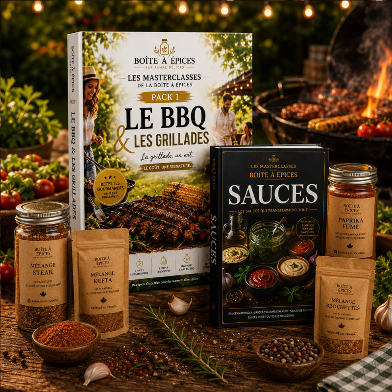 pack BBQ Masterclasses — 8 mélanges épices + 2 Ebooks téléchargeables