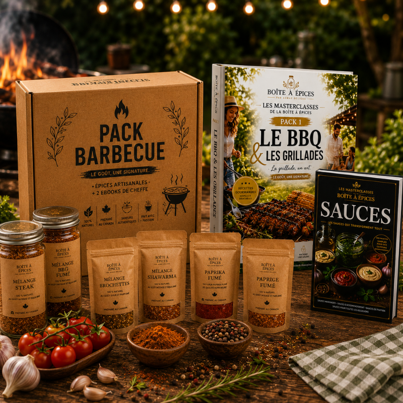 pack BBQ Masterclasses — 8 mélanges épices + 2 Ebooks téléchargeables