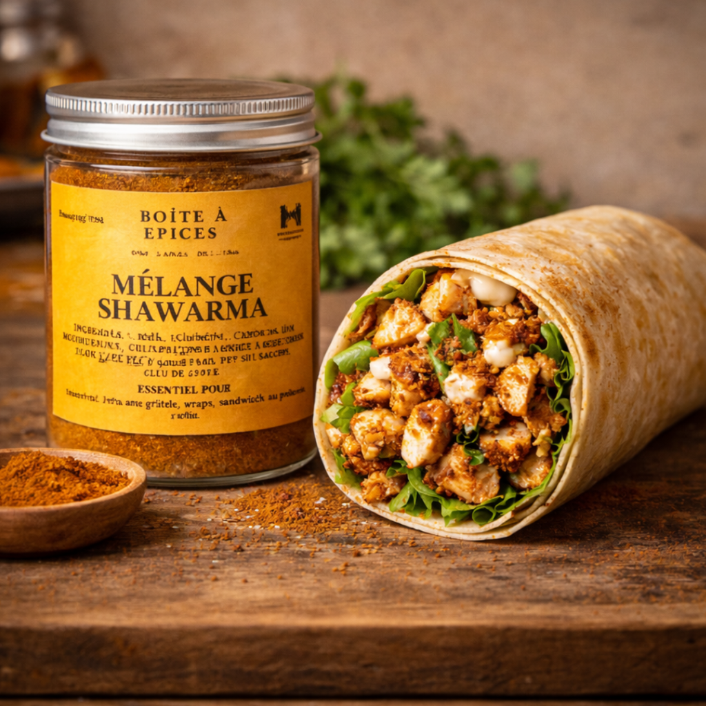 MÉLANGE Shawarma – épices artisanales pour viandes grillées & wraps - 100g