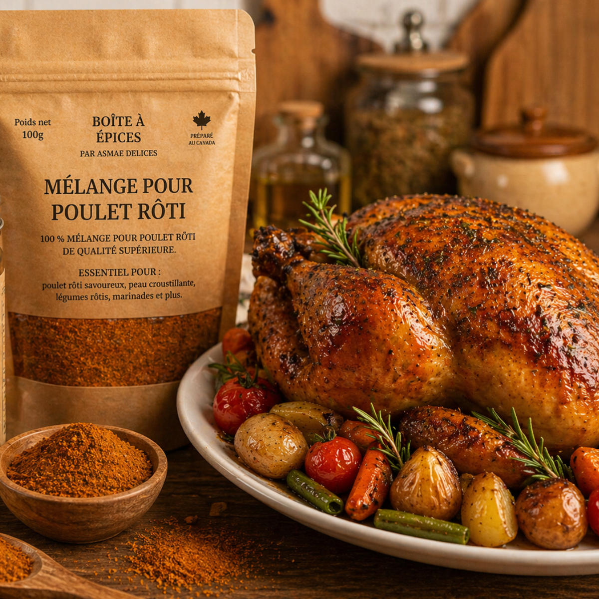 Mélange Poulet Rôti – 100g