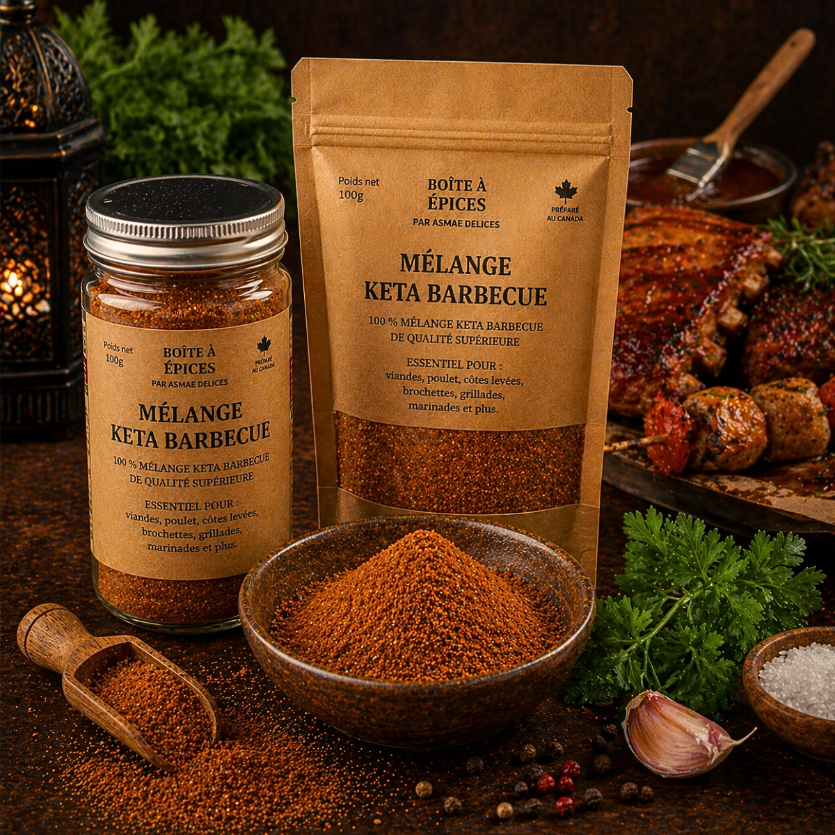 MÉLANGE Kefta  viande hachée – 100g