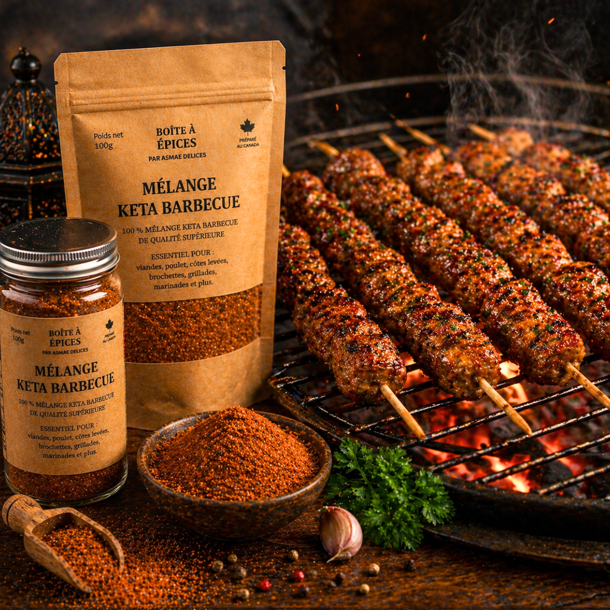 MÉLANGE Kefta  viande hachée – 100g
