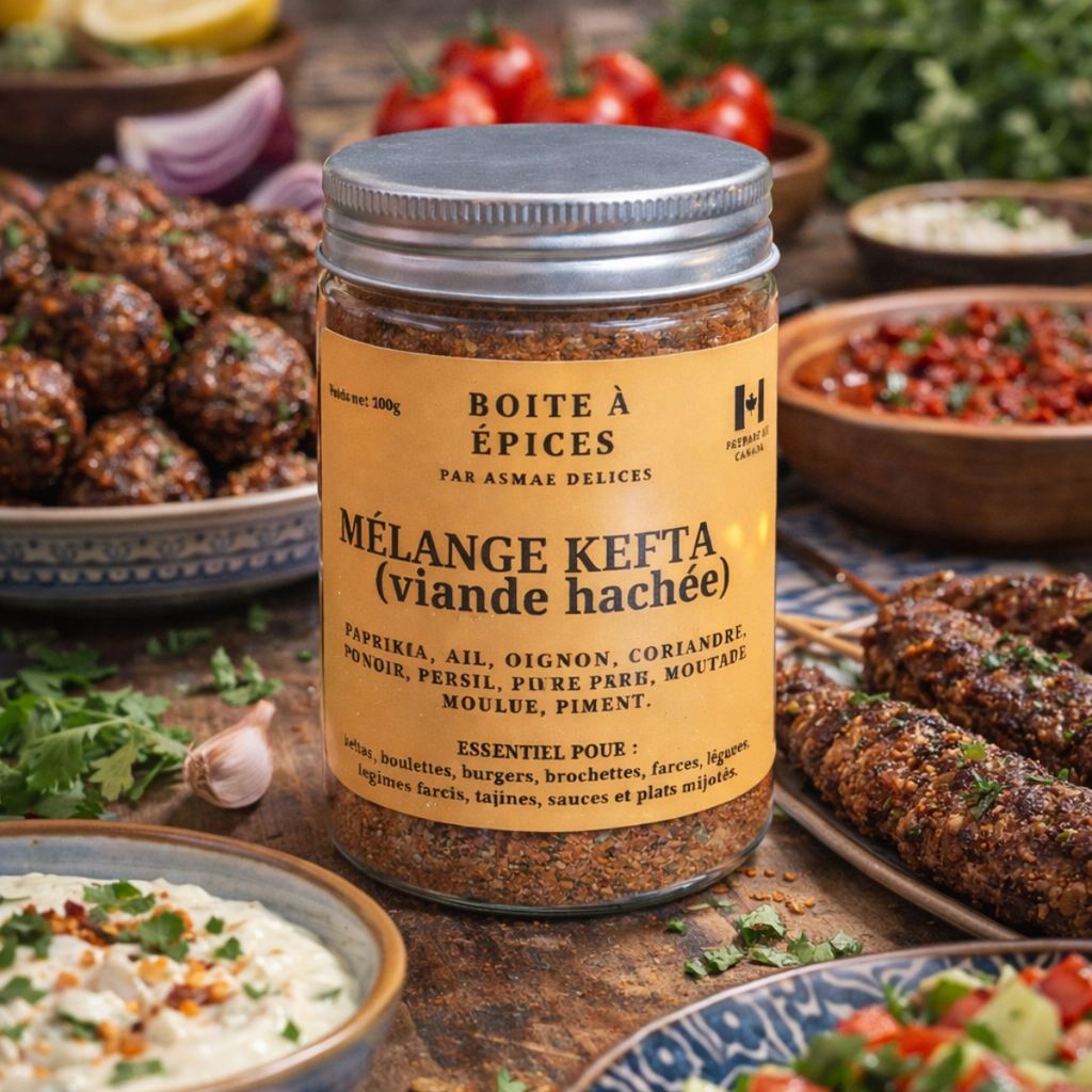 MÉLANGE Kefta  viande hachée – 100g