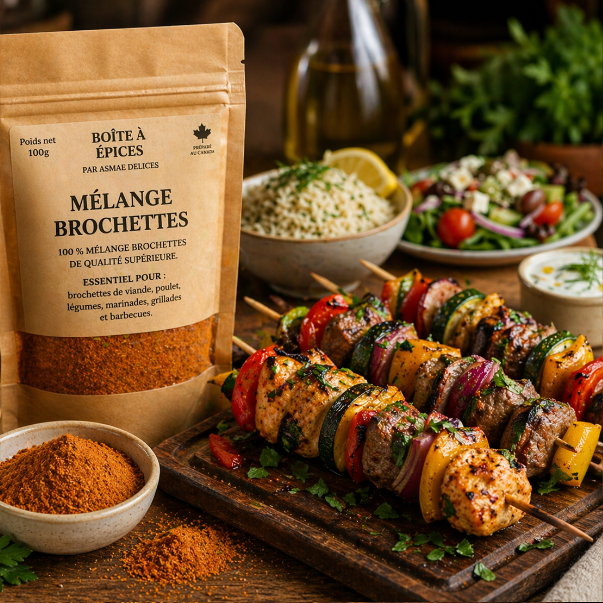 MÉLANGE Brochettes – Épices BBQ artisanales - 100g