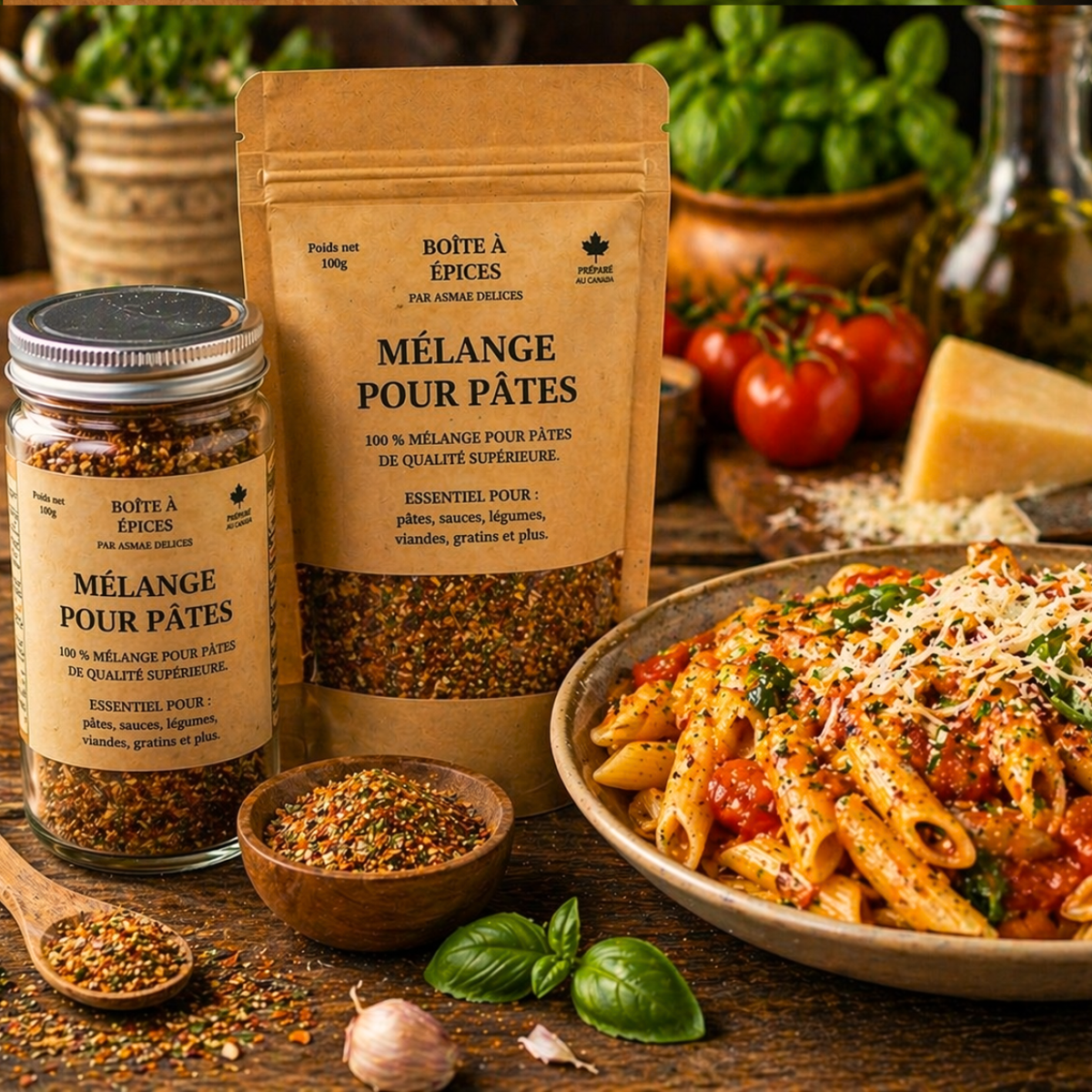 MÉLANGE Pour Pâtes – Épices artisanales italiennes – 50g